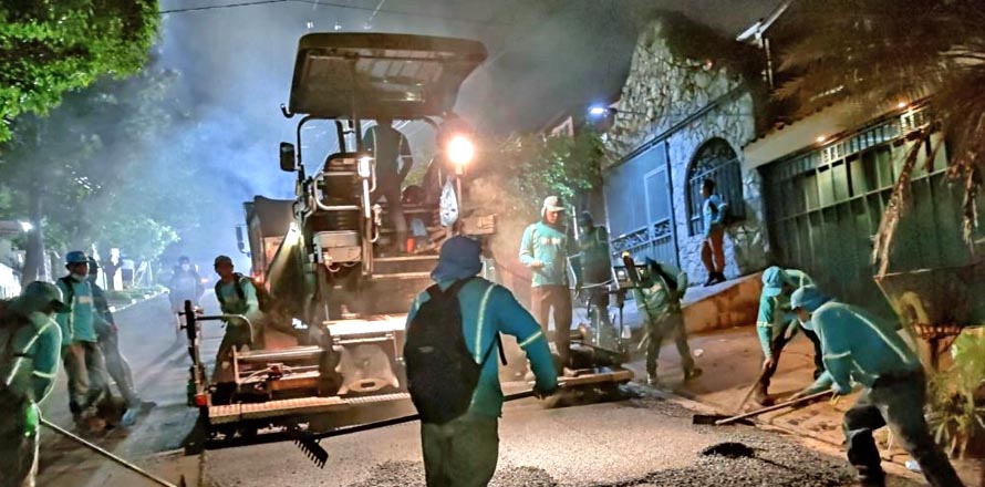 Dirección de Obras Municipales acelera recuperación de calles en mal estado en la Cima IV