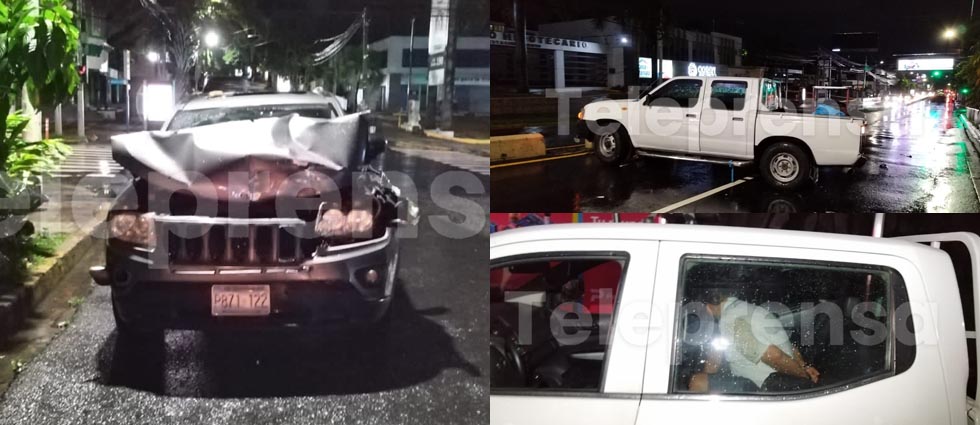 Arrestan a conductor ebrio que intentó darse a la fuga tras accidente provocado en la Escalón