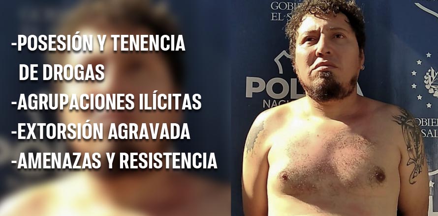 Cae el Demente, pandillero de Soyapango con amplia lista de crímenes