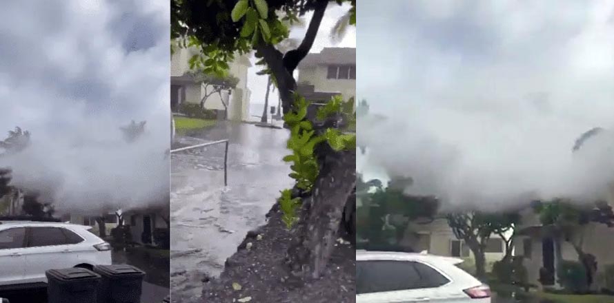 [VIDEO] Olas gigantescas destruyen varias viviendas en Hawai