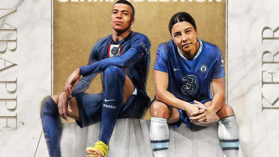 Mbappé y Sam Kerr en la portada del nuevo FIFA 23
