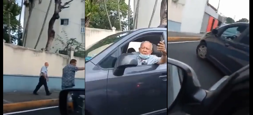 «Dale tómame fotos, ¿Por qué no te bajaste?» dice adulto mayor retando a otro conductor tras bloquearle el paso en San Salvador | VIDEO