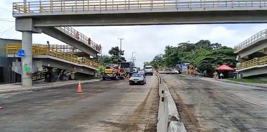 Habilitan paso vehicular en tramo donde ocurrió accidente esta mañana