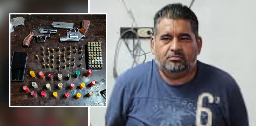 Capturan con abundante armamento a colaborador de la 18 de San Martín