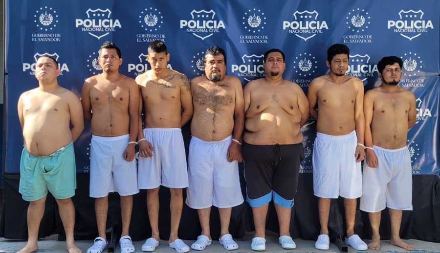Capturan a 7 peligrosos terroristas que delinquían en Soyapango, Ilopango y San Martín