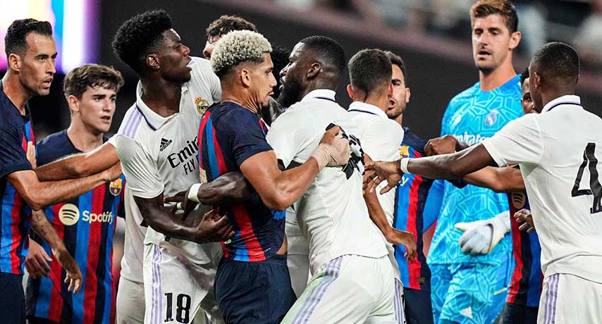 El Barcelona vence por la mínima al Madrid y se queda con el clásico en Las Vegas