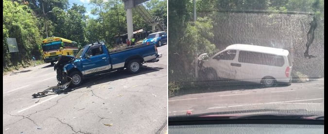 Conductor en aparente estado de ebriedad causa fuerte choque en carretera Panamericana | FOTOS