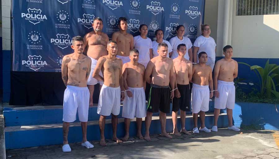 13 pandilleros son arrestados en Soyapango, Ilopango y San Martín