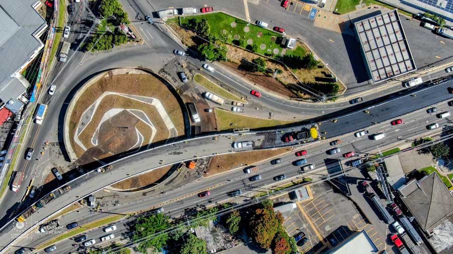 Paso a desnivel en redondel Utila lleva un 85% de avance en su construcción