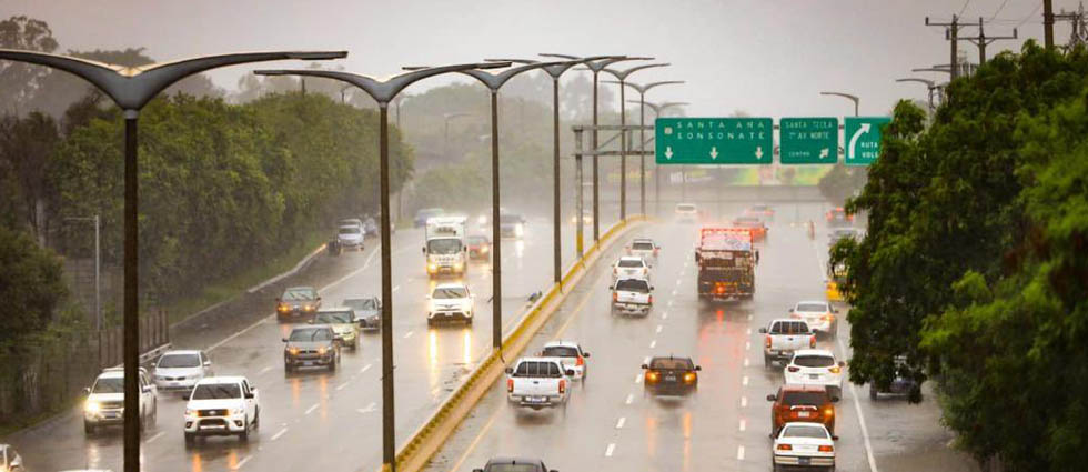 MARN prevé lluvias para algunos departamentos del país esta noche de jueves