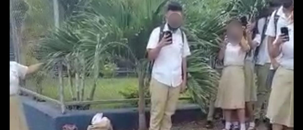 Jovencitas resuelven sus diferencias a golpes tras salir de clases en Sonsonate