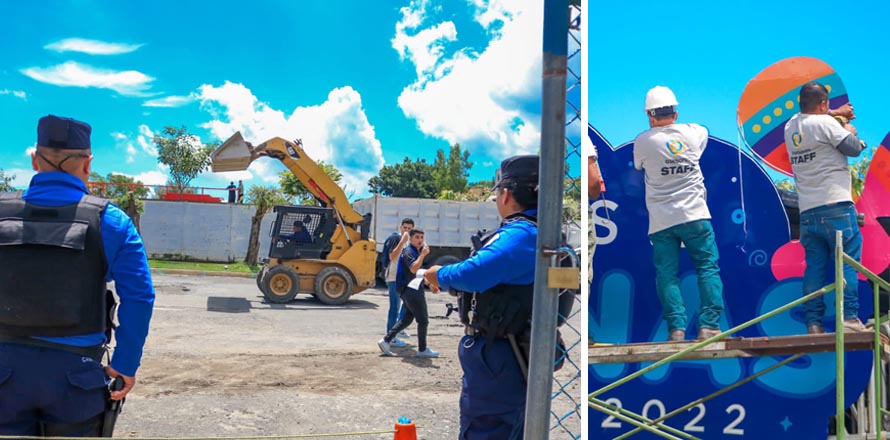Inician actividades de limpieza y adecuación de la zona donde se instalará feria agostina