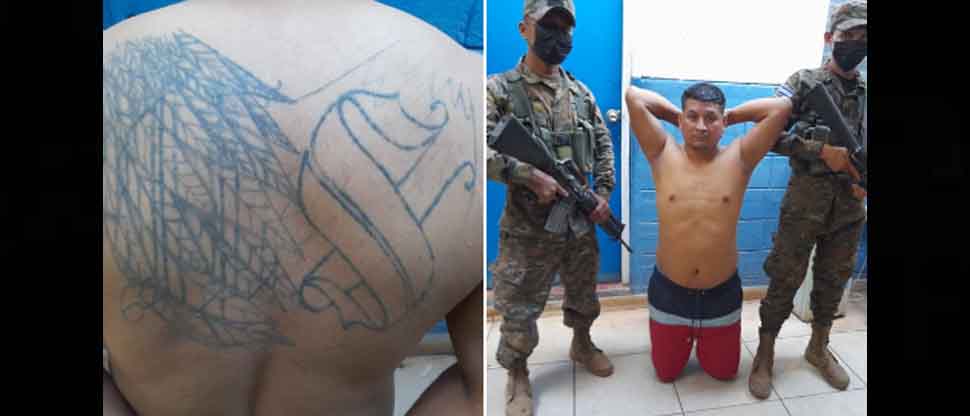 Con orgullo se hizo el tatuaje de su mara, ahora intentó ocultarlo por miedo a ser capturado