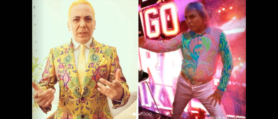 Cristian Castro desata ola de memes por su exótica apariencia