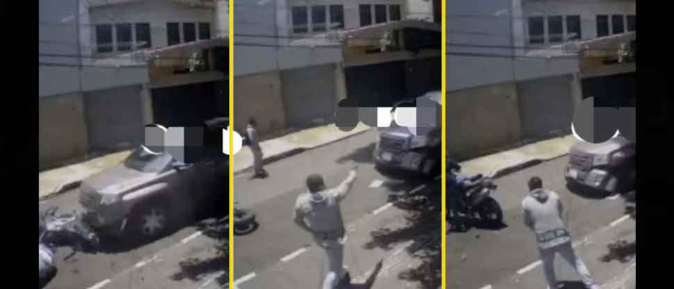 Video: conductor persigue y atropella a dos sujetos que lo asaltaron en México