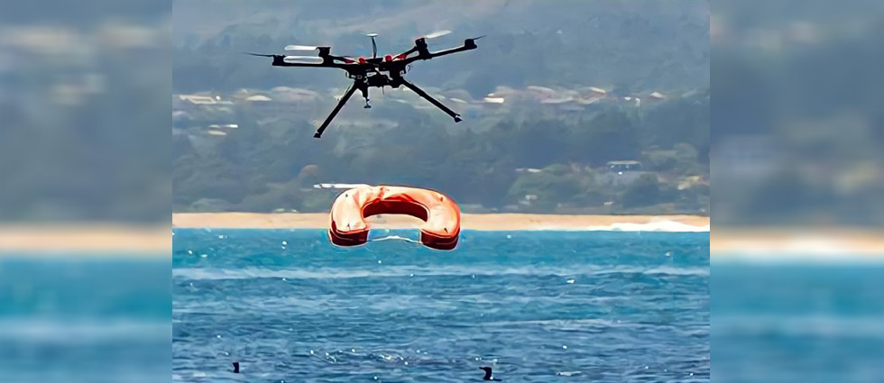España: dron salva la vida de un menor de edad que estaba a punto de ahogarse en una playa