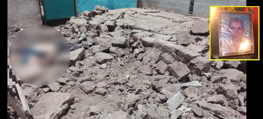 Abuelito muere tras colapso de pared, mientras construía una casa