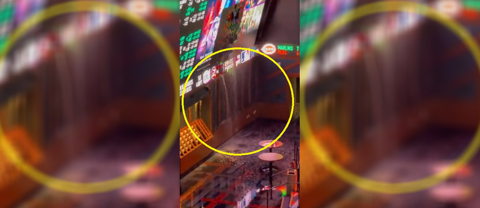 Videos muestran cómo fueron las ‘cascadas’ que cayeron en famosos casinos de Las Vegas tras inundaciones provocadas por lluvias