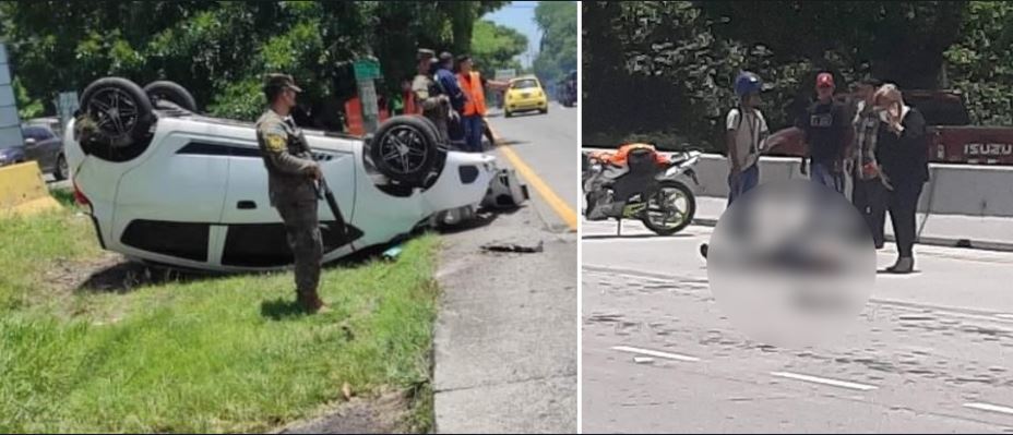 Racha de accidentes se registra este sábado: Hay víctimas fatales