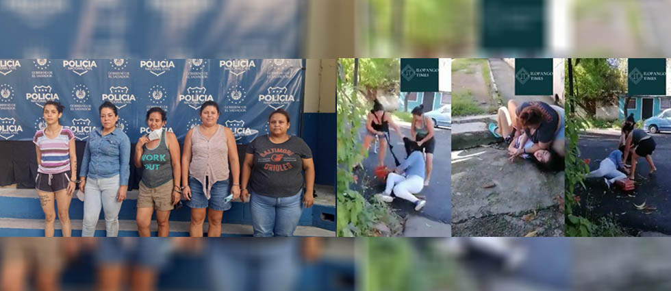 Arrestan a involucradas en viral pelea en Ilopango que inició por el amor de un hombre entre la supuesta amante y esposa