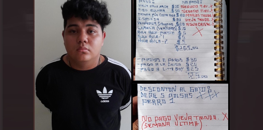 Sorprenden a sujeto con lista de comerciantes extorsionados en San Salvador