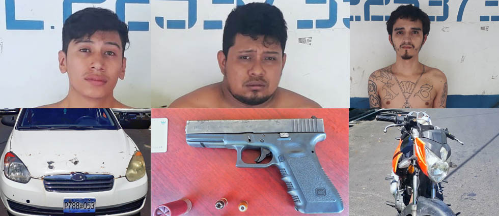 Arresta a tres peligrosos pandilleros que delinquían en comunidades de Ilopango