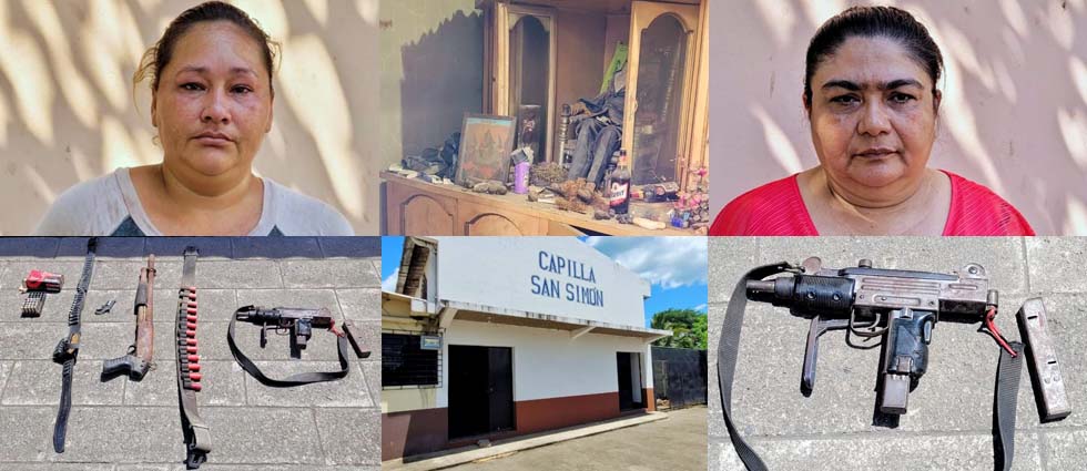 Caen mujeres que ocultaban armas en lugar con fachada de iglesia que en realidad usaban para ritos satánicos