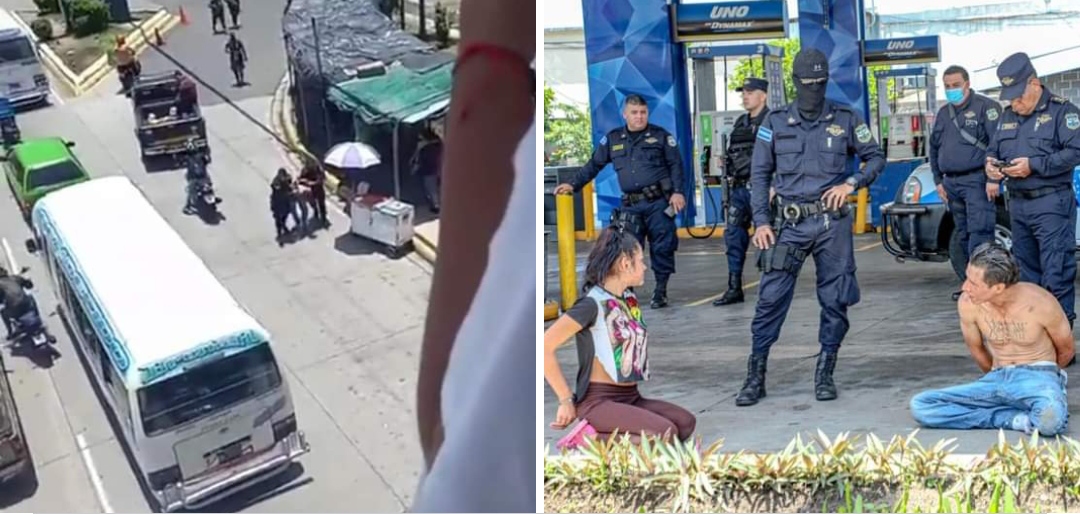 Captan el momento en que pandillero y mujer son capturados en Apopa | VIDEO