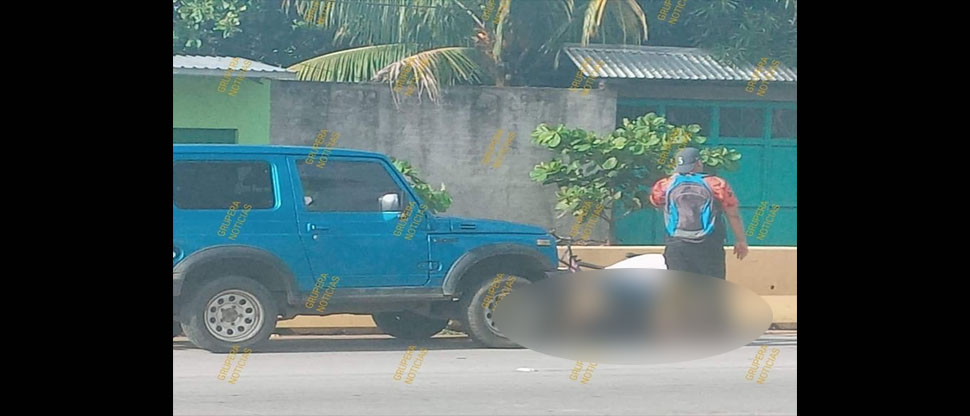 Atropellan a una persona que conducía un triciclo en el centro de Sonsonate