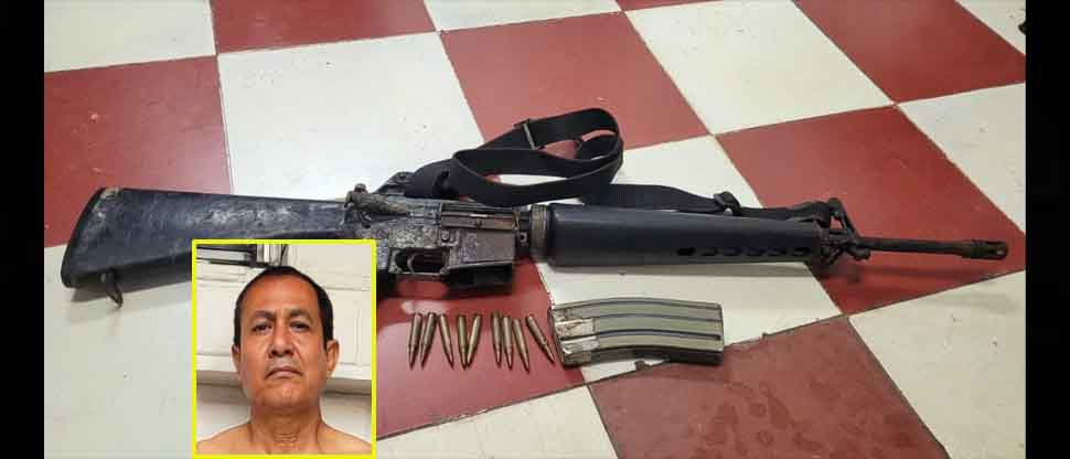 Incautan arma de guerra a colaborador de la pandilla 18 que delinquía en Quezaltepeque