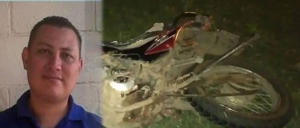 Él era el agente de la PNC que falleció en accidente mientras se dirigía a cumplir con su deber