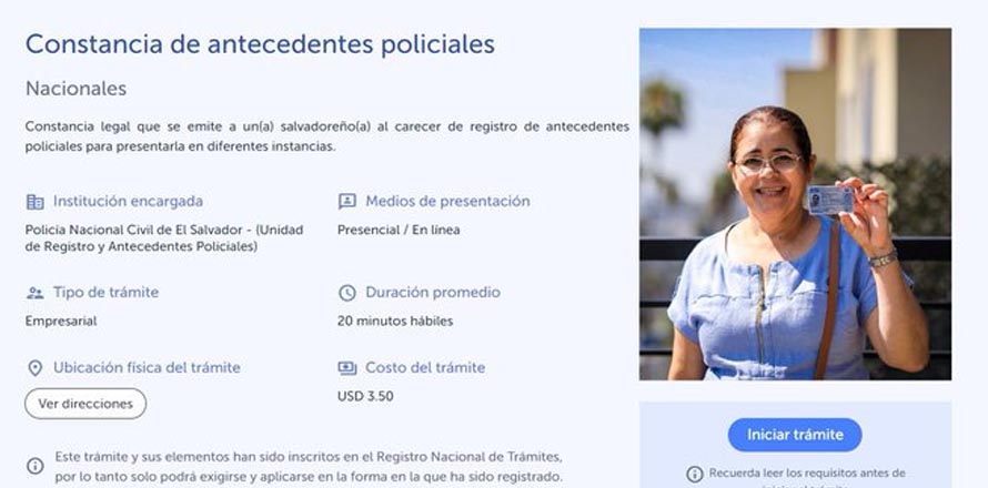 Habilitan sitio web para tramitar Solvencia de la Policía; ahora todo será más simple
