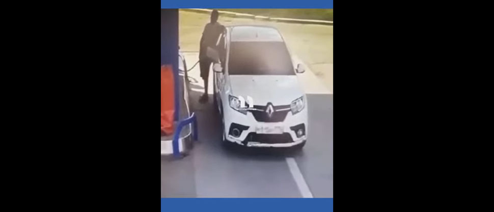 Hombre se salva de morir tras encender un cigarrillo cuando llenaba el tanque de su automóvil