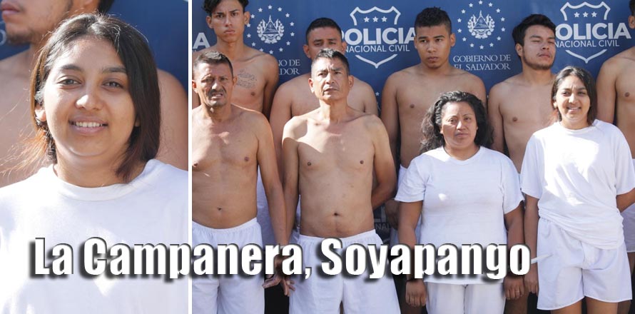 Policía le cae a pandilleros de la Campanera en Soyapango