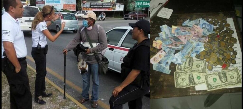 Sujeto mentía con enfermedad para pedir limosna en la calle: Recogía más de $100 diarios