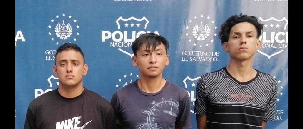 Detienen a 3 pandilleros  que delinquían en Montes de San Bartolo, Ilopango