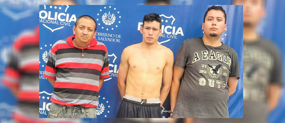 Denuncias ciudadanas permiten la captura de tres pandilleros que extorsionaban en Ilopango