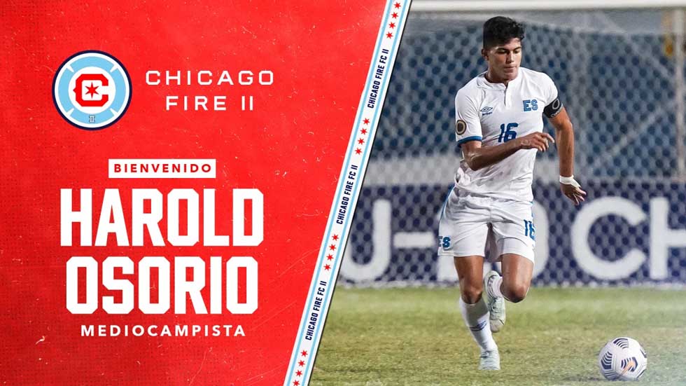 Harold Osorio jugará en el equipo filial del Chicago Fire