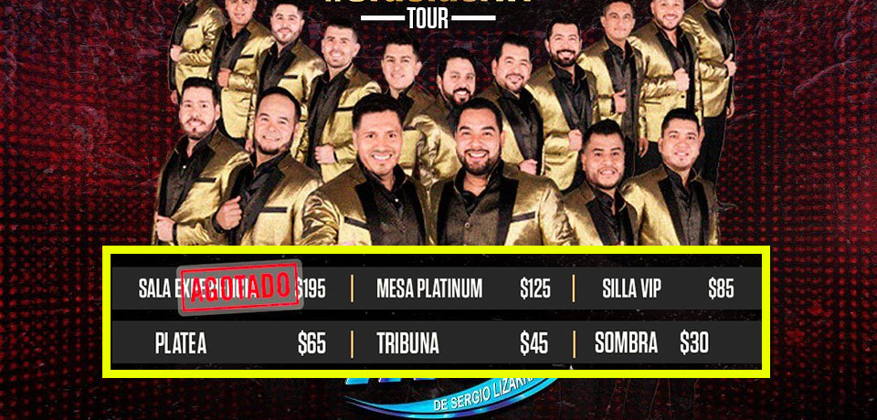 Agotadas las entradas de $195 para concierto de la Banda MS