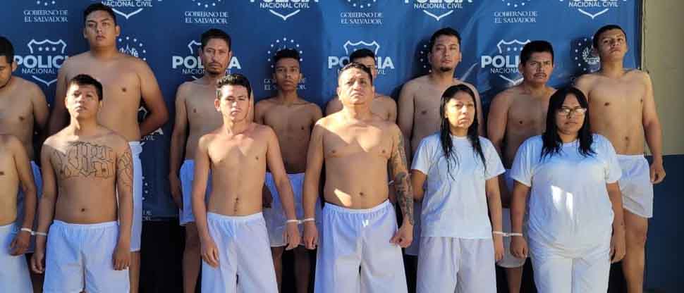 Sacan de las calles a otros 14 pandilleros que delinquían en Soyapango, Ilopango y San Martín