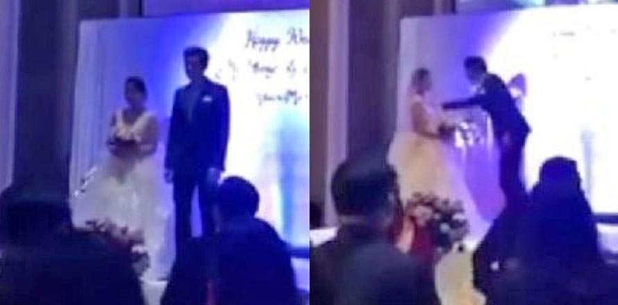 Hombre descubre infidelidad de su mujer en plena boda