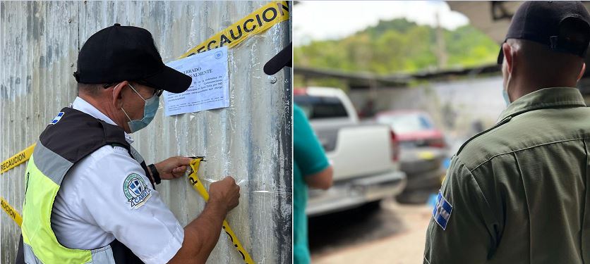 Clausuran talleres en Santa Tecla por falta de permisos y por obstruir la vía pública