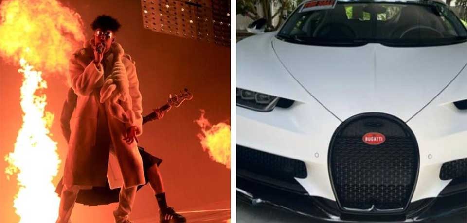 VIDEO: Chocan el lujoso Bugatti de Bad Bunny valorado en $3 millones