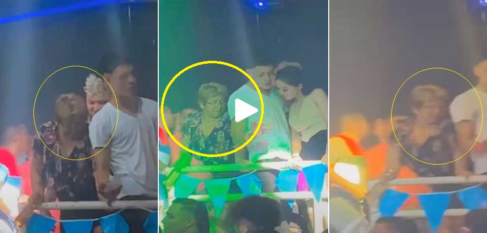 Ancianita es captada «perreando» con un joven en popular discoteca de San Salvador