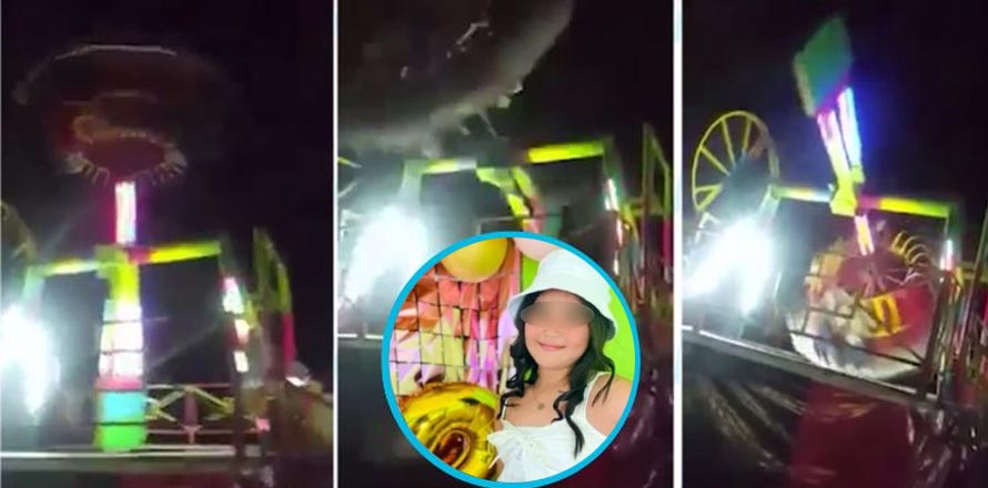 ((VIDEO)) Niña muere tras caer de un juego mecánico en una popular feria
