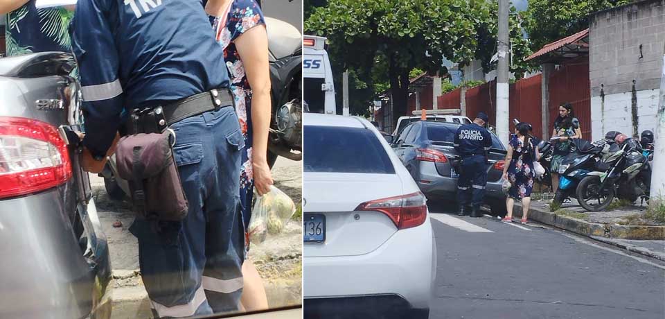 Sancionan y quitan placas a conductores estacionados frente a hospitales en la Zacamil