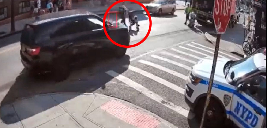 Por huir de la policía, conductor atropella a mujer con su bebé en Nueva York