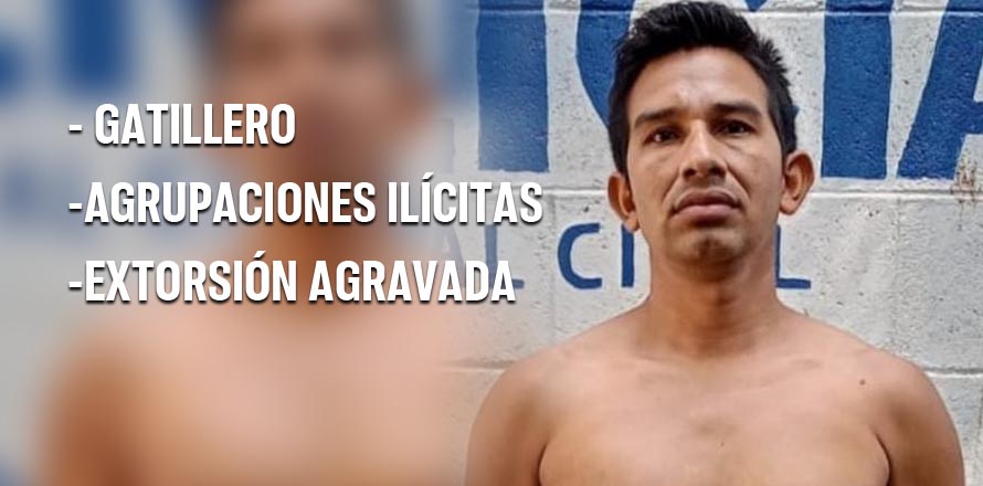Ubican y le dan captura a gatillero de la 18R en Ayutuxtepeque