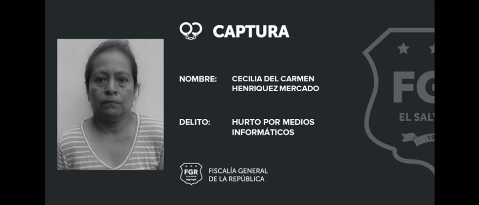 Doña Cecilia utilizó los datos bancarios de su víctima para desviar $9,000 a su cuenta de ahorros