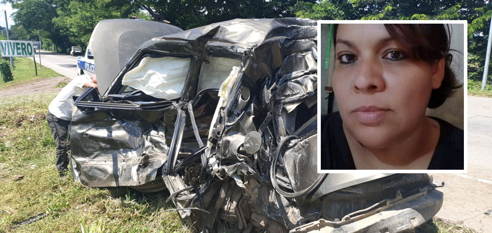 Fallece mujer que fue arrollada por camión en carretera a Metapán